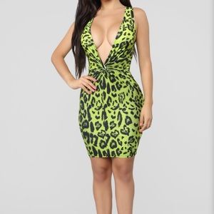 Cheetah print dress worn once